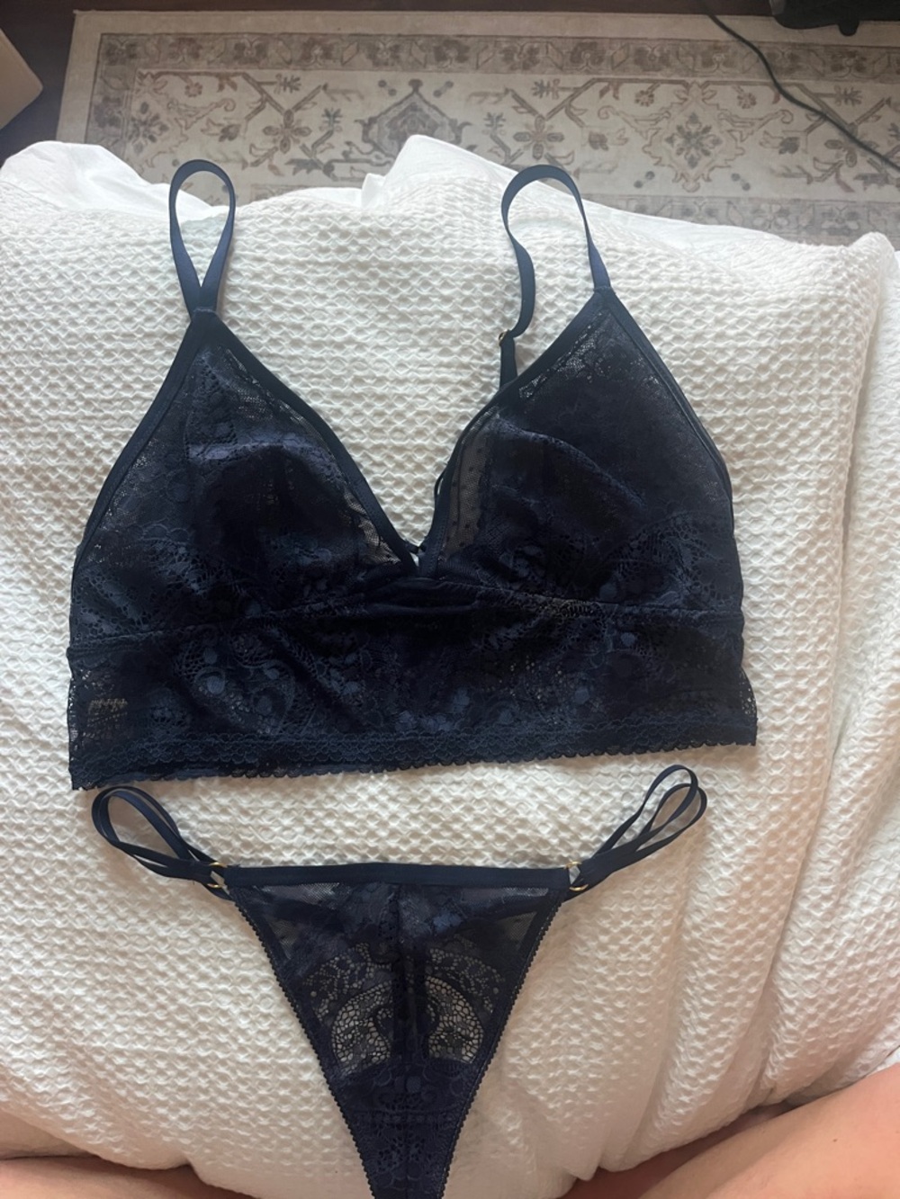 Aerie lingerie set - navy